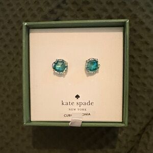 kate spade Turquoise Sparkle Earrings